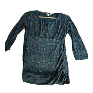 Banana Republic Blue Green Teal Mid Sleeve Blouse - S